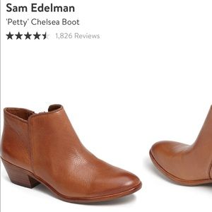 Sam Edelman brown leather Petty boot